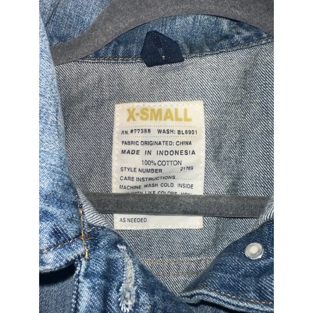 J. Crew Womens Classic Denim Jacket Medium Wash Blue‎ Cotton XS